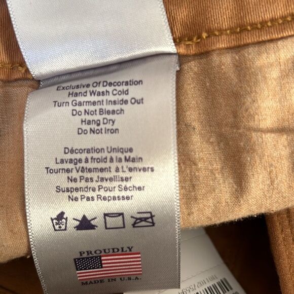 NYDJ Beat Leather Brown Jeans 18W Skinny - Picture 15 of 16